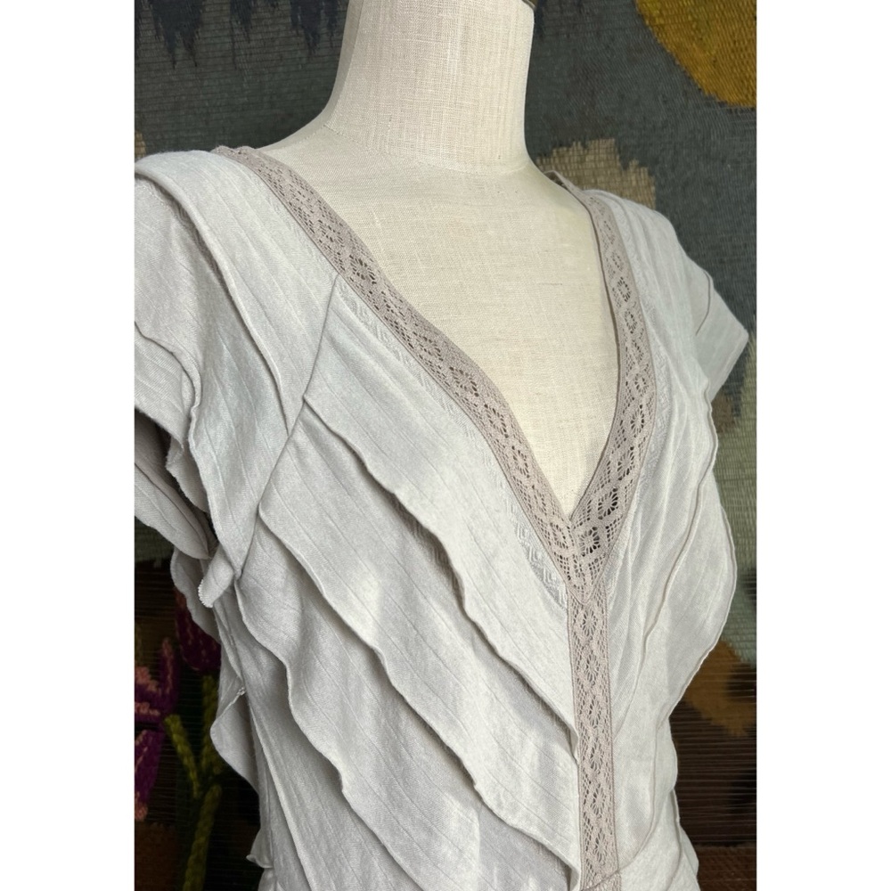 Free People Ruffle Midi Dress M - Picture 5 of 12